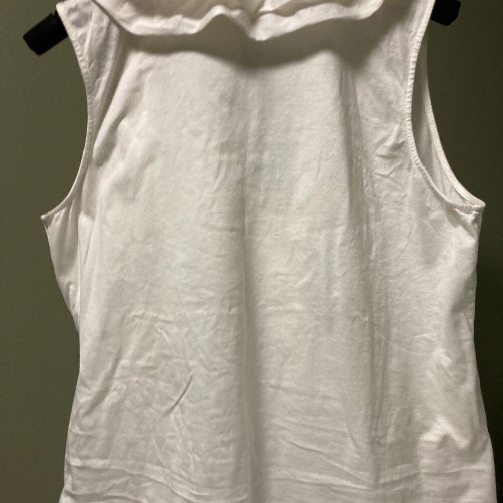 White Ruffled Blouse by Ralph Lauren - Picture 2 of 5